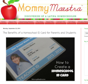 Mommy Maestra website screenshot